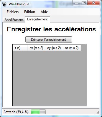 Le logiciel Wii-Physique