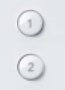 Les boutons 1 et 2 de la wiimote